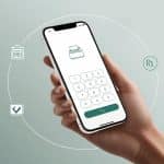 Retailer using Udhaar Book Sale POS to record sales instantly on a smartphone.