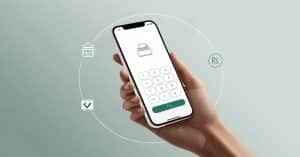 Retailer using Udhaar Book Sale POS to record sales instantly on a smartphone.