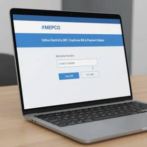 MEPCO online bill check on official MEPCO web portal