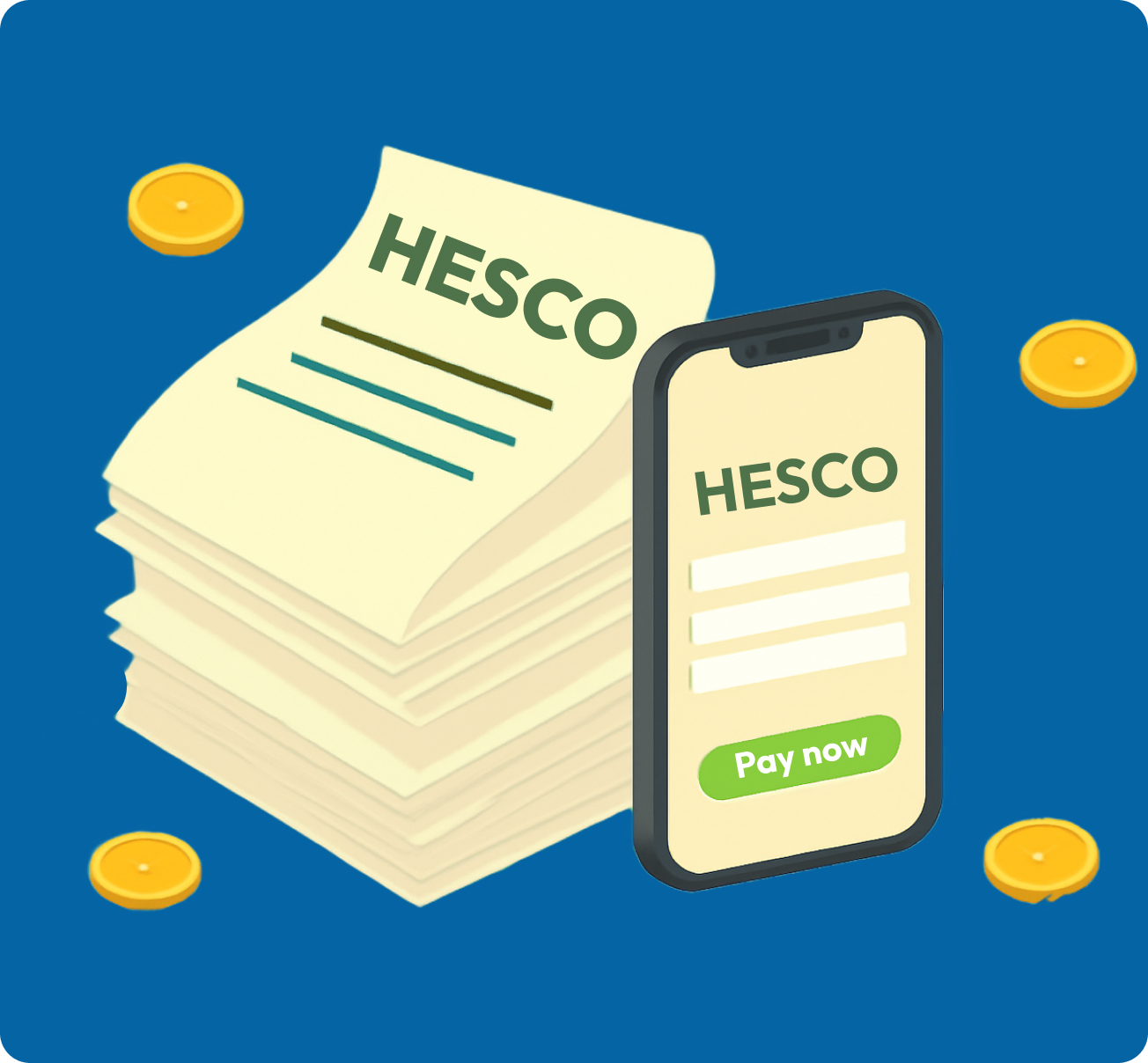 hesco bill bulk payment