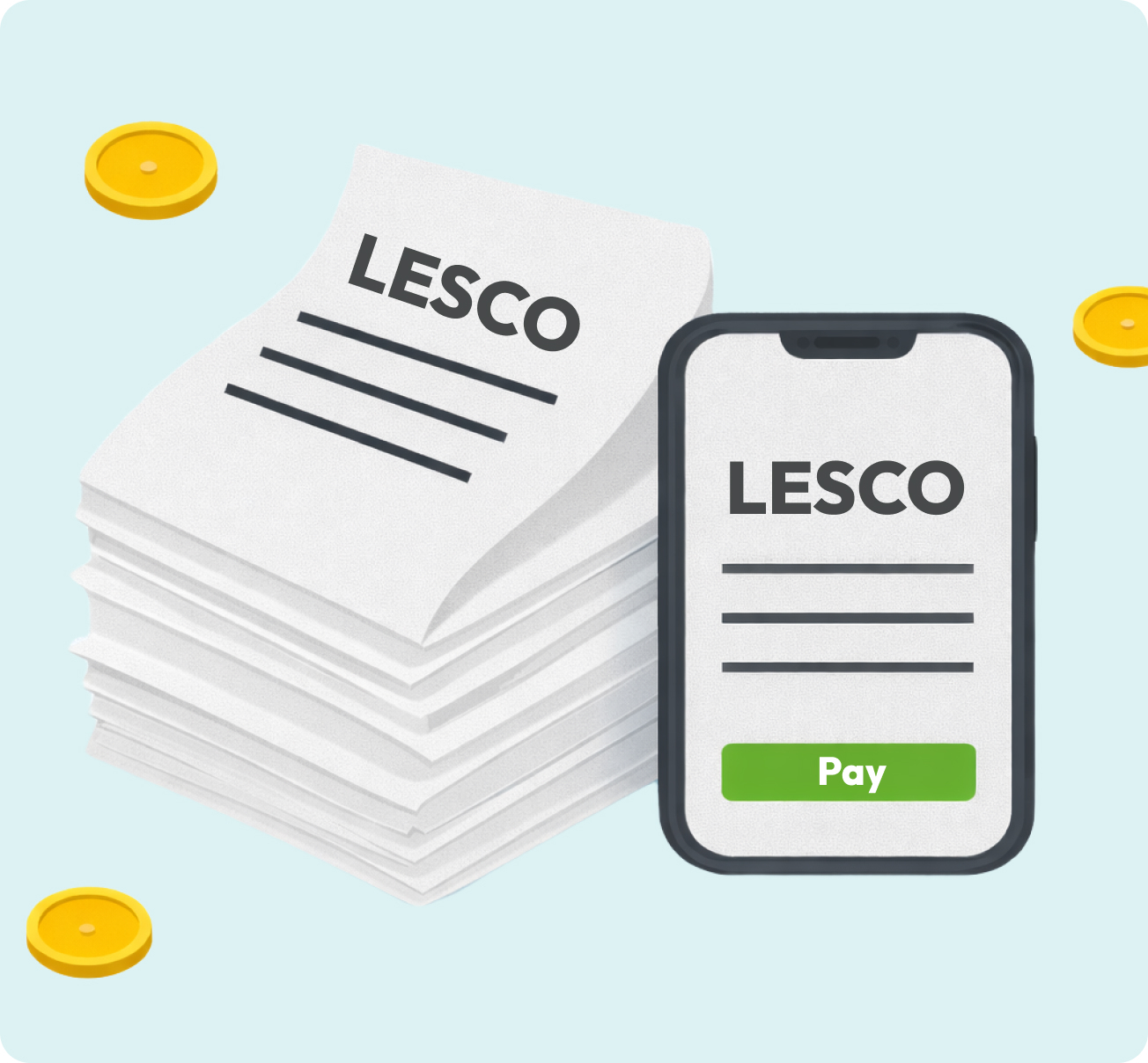 Pay lesco bill online