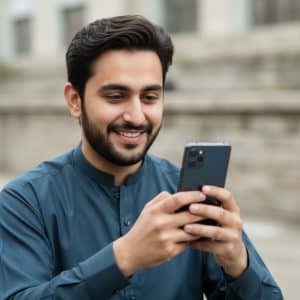 User checking electricity bill online in Pakistan