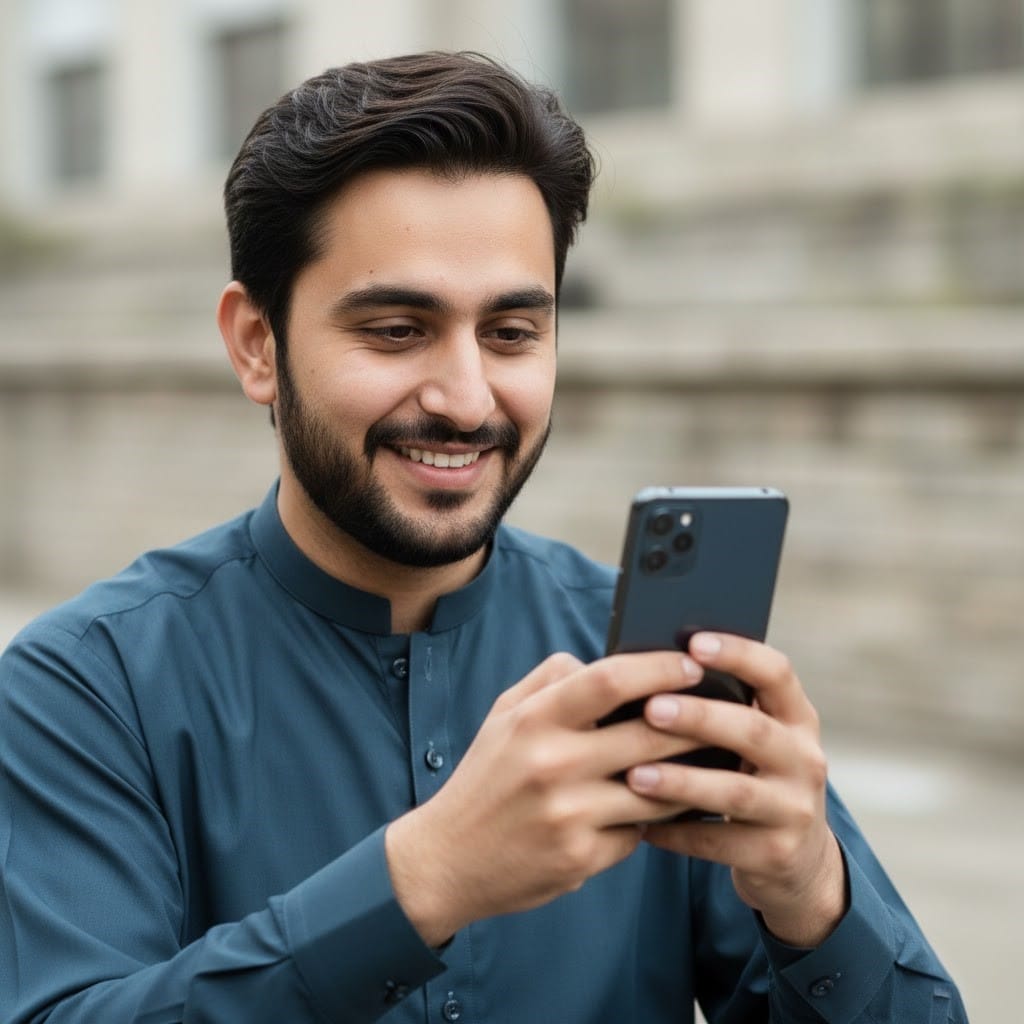 User checking electricity bill online in Pakistan