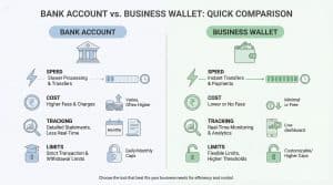 wallet vs bank account comparison